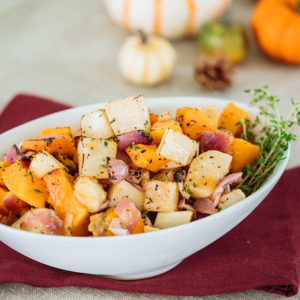 Cider Roasted Winter Vegetables