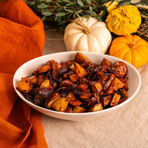 Pomegranate Glazed Roasted Vegetables