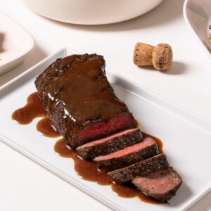 Rosewood Ranch Seared Wagyu Sirloin with Port Wine Demi-Glace