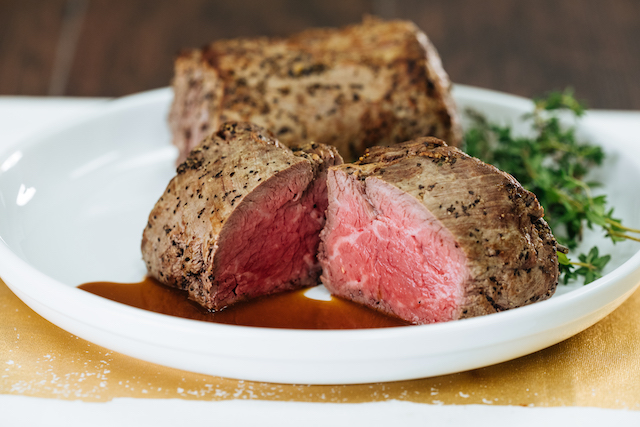 Chateaubriand Filet with Port Wine Demi Glace