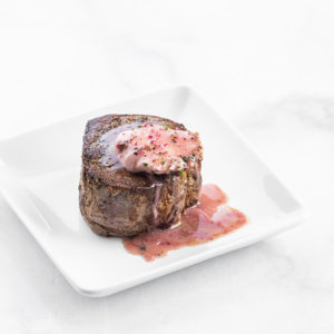 Filet Mignon with Cabernet Herb Butter