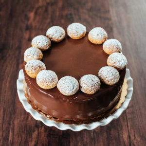 Chocolate Hazelnut Mousse Cake 9''