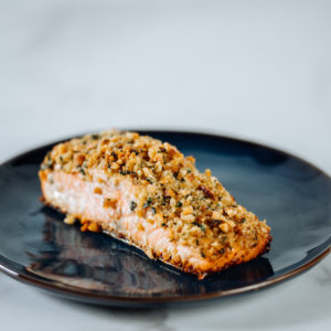 Marcona Almond & Herb Crusted Salmon