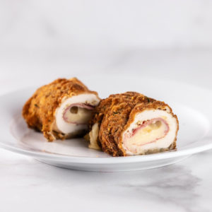 Chicken Cordon Bleu with Mustard Cream Sauce