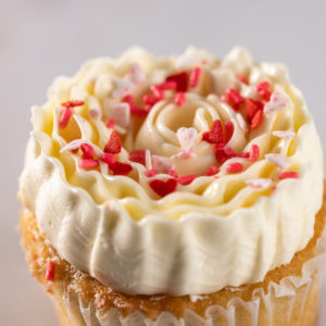 Lemon Valentine's Cupcake