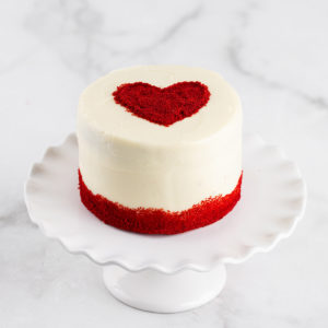Valentine's Red Velvet 5" Cake with Heart
