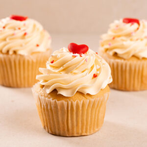 Vanilla Valentine's Cupcake