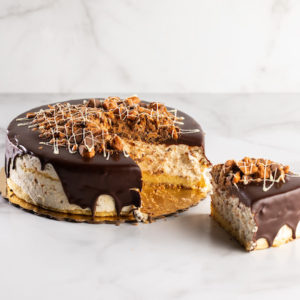 Butterfinger White Chocolate Cake 9''