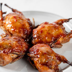 Apricot Ginger Stuffed Texas Quail