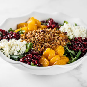 Kale Salad with Mandarin Orange and Pomegranate