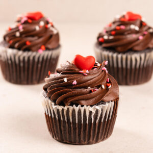 Chocolate Valentine's Cupcake