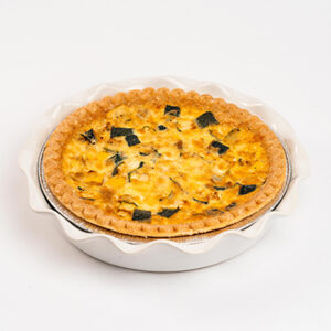 Zucchini & Goat Cheese Quiche 9''
