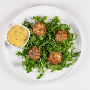 Seared Scallops with Dijon Cream