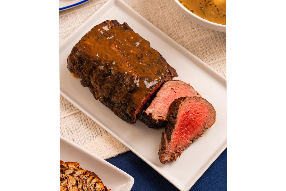Wagyu Sirloin Rosewood Ranch Wagyu Sirloin Roast with Port Wine Demi Glace